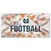 Utah State Aggies 6'' x 12'' Hello Football Wall Art