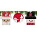 Wisconsin Badgers 3-Pack Ornament Set