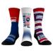 Unisex Rock Em Socks New York Giants Throwback Three-Pack Crew Sock Set