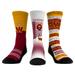 Youth Rock Em Socks Washington Commanders Throwback Three-Pack Crew Sock Set