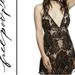 Free People Dresses | Free People Night Shimmers Lace Sequined Formal Cocktail Dress, Black, 8 | Color: Black | Size: 8