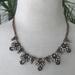 J. Crew Jewelry | J. Crew Rhinestone Statement Necklace | Color: Gold/Gray | Size: Os