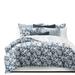 The Tailor's Bed Skye Navy Coverlet Set Polyester/Polyfill/Cotton in Blue/Navy | Super King Coverlet + 2 King Shams | Wayfair