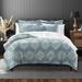 The Tailor's Bed Indali Standard Cotton 2 Piece Coverlet Set Polyester/Polyfill/Cotton in Blue | Queen Coverlet/Bedspread + 2 Queen Shams | Wayfair