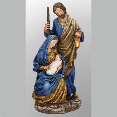 Night of Wonder Holy Family Figurine Blue , Blue