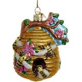 Kurt Adler Gems Hanging Figurine Ornament Glass in Black/Pink/Yellow | 7 H x 5 W x 5 D in | Wayfair NB1075