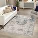 Blue/White 120 x 0.25 in Area Rug - Lark Manor™ Arkeen Oriental Dark Blue/Beige Area Rug, Polypropylene | 120 W x 0.25 D in | Wayfair