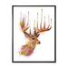 Millwood Pines Deer Watercolor Illustration Deer Watercolor Illustration - on Canvas in Brown/White | 12 H x 8 W x 1 D in | Wayfair