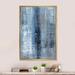 17 Stories Blue Meets Gray Abstract Art Blue Meets Grey Abstract Art - on Canvas in Blue/Gray | 12 H x 8 W x 1 D in | Wayfair