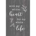 Trinx W/ My Whole Heart For My Whole Life by - on Canvas | 12 H x 8 W x 1.25 D in | Wayfair C29F410FB8DE4173BFFCE2D0CD4C41FB