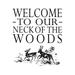 Millwood Pines Welcome To Our Neck Of The Woods Deer by - on Canvas | 30 H x 30 W x 1.25 D in | Wayfair F375F271321A47EDB7B3925363B85834