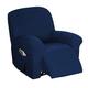 Fiacvrs 4 Pcs Stretch Recliner Covers,Recliner Chair Slipcovers,Recliner Couch Cover,Stretch Recliner Sofa Slipcover,Furniture Protector Cover Sofa Slipcover for Recliner Chair Cover(Navy Blue)