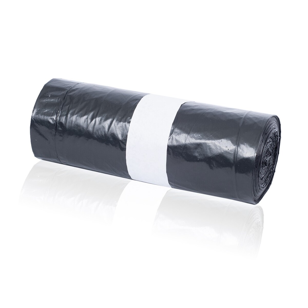 KK Verpackungen 250 Müllbeutel LDPE Folie 120 Liter mit Zugband Abfallsäcke Müllsäcke schwarz Image