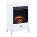 Benjara Electric Fireplace, Wood in White | 32 H x 22 W x 13 D in | Wayfair BM274625