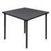 Regency Kee Square Breakroom Table Top Wood/Metal in Gray | 29 H x 42 W x 42 D in | Wayfair TBF4242GYBK