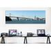 Ebern Designs Panoramic Suspension Bridge Across a bay, Bay Bridge, San Francisco Bay, San Francisco, California | 12 H x 36 W x 1.5 D in | Wayfair