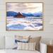 Millwood Pines Cottage Barm In Winter Mountains - Cabin & Lodge Canvas Artwork Canvas in White | 36 H x 24 W x 1 D in | Wayfair