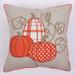 The Holiday Aisle® Densil White Pumpkins on Burlap Polyester/Polyfill blend | 18 H x 18 W in | Wayfair 854F7F1F4DB14E10883F6CE54808FAF6