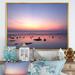 Highland Dunes Tropical Sunset Sky And Sea III - Nautical & Coastal Canvas Artwork Canvas in Blue/Pink | 30 H x 40 W x 1.5 D in | Wayfair