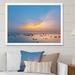 Highland Dunes Tropical Sunset Sky And Sea II - Nautical & Coastal Canvas Wall Art Canvas in Blue/Orange | 12 H x 20 W x 1 D in | Wayfair