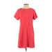 One Clothing Casual Dress - Shift: Orange Solid Dresses - Women's Size Small