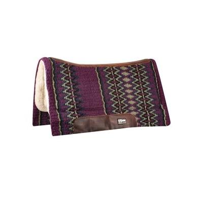 Cashel Blanket Top Performance Felt Pad - 34x36 - Purple/Tan - Smartpak