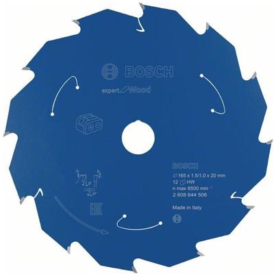 Bosch - Akku-Kreissägeblatt Expert for Wood, 165 x 1,5/1 x 20, 12 Zähne Image