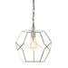 Hanover Harriet Geometric Pendant Light for Hardwire or Plug-In Swag Installation, Chrome - Adjustable