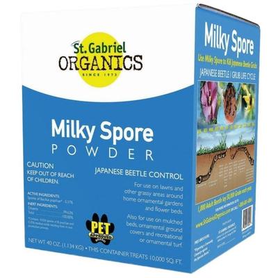 St. Gabriel Organics 80040-6 Milky Spore Grub Control Powder, 40 Oz, Concentrate