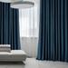 Exclusive Fabrics Signature Plush Velvet Hotel Blackout Curtains (1 Panel) - Luxury Soft Drapery for Light Control & Elegance