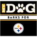 Imperial Pittsburgh Steelers 10" x 10.5" Dog Barks Wood Wall Art