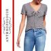 Anthropologie Tops | Anthropologie/Ett:Twa | Striped Twist Front Top | Color: Black/White | Size: Xs