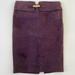 Gucci Skirts | Auth Vtg Gucci By Tom Ford Leather Buckle Skirt | Color: Purple | Size: 40eu