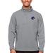 Men's Antigua Heather Gray Boise State Broncos Course Quarter-Zip Pullover Top