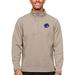 Men's Antigua Oatmeal Boise State Broncos Course Quarter-Zip Pullover Top