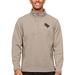 Men's Antigua Oatmeal UCF Knights Course Quarter-Zip Pullover Top