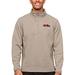 Men's Antigua Oatmeal Ole Miss Rebels Course Quarter-Zip Pullover Top