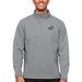 Men's Antigua Heather Gray Montana State Bobcats Course Quarter-Zip Pullover Top