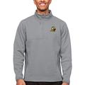 Men's Antigua Heather Gray Oregon Ducks Course Quarter-Zip Pullover Top