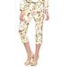 Disney Pants & Jumpsuits | Disney Designer Alice In Wonderland Floral Zipper Bounding Capri Pants | Color: Red/White | Size: 10