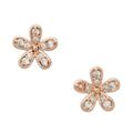 Kate Spade Jewelry | Kate Spade Rose Gold Gleaming Gardenia Flower Earrings | Color: Gold/Pink | Size: Os