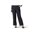 Plus Size Women's Regular Fit Flex Motion Trouser Pant by Lee in Black (Size 18 WP)