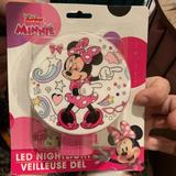 Disney Other | Disneys Mini Mouse Night Light | Color: Pink/White | Size: Osg