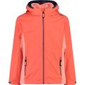 CMP Kinder Jacke KID G JACKET ZIP HOOD DETACHBLE INN.JACKET, Größe 104 in Rot