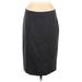 Lands' End Casual Skirt: Gray Print Bottoms - Women's Size 8 Petite