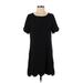 Charlotte Russe Casual Dress - Shift: Black Solid Dresses - Women's Size Small