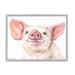 Stupell Industries Large Pig Head Animal Watercolor Painting Wood in Brown | 30 H x 24 W x 1.5 D in | Wayfair aap-337_gff_24x30
