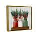 Stupell Industries Festive Holiday Jars Christmas Berry Bouquets Canvas Wall Art By Ziwei Li Canvas in Green/Red/White | Wayfair ac-386_ffg_16x20