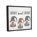Stupell Industries Gnome Sweet Gnome Mythical Garden Elf Pun Canvas Wall Art By Daphne Polselli Canvas in Gray/White | Wayfair ab-820_ffb_16x20