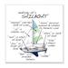Stupell Industries Sailboat Structure Educational Watercraft Facts Chart Wall Plaque Art By Dishique in Black/Blue/Brown | Wayfair an-640_wd_12x12